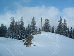 Gipfelkreuz Crêt de la Neuve