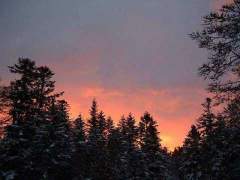 Morgendämmerung Col del la Vierge