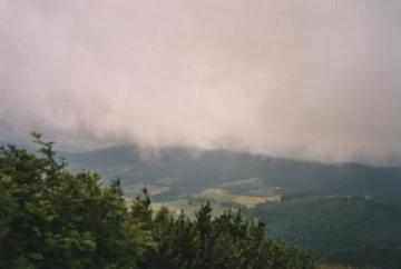 Schlechtwetterfront in den Vogesen